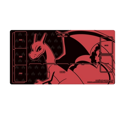 Official Pokemon Center playmat featuring Charizard as the art.