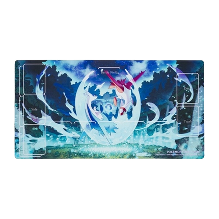 Official Pokémon center playmat featuring Latias and Latios.