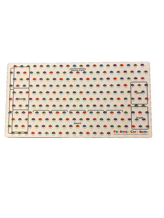 Japan exclusive playmat featuring pokeball patters including master ball, ultra ball, great ball, and poke ball