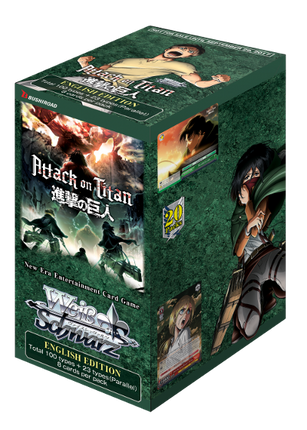 Weiss Schwarz Attack on Titan Vol. 2 Booster Box English contains 20 packs