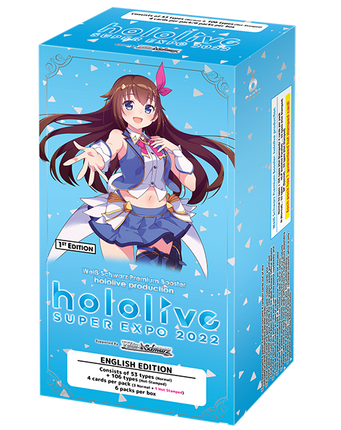Weiss Schwarz Hololive Premium Super Expo 2022 Booster Box Contains 6 Booster Packs