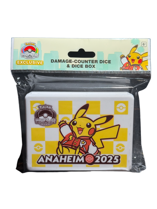 Damage Counter Dice and Dice Box Pokemon Worlds Anaheim 2025