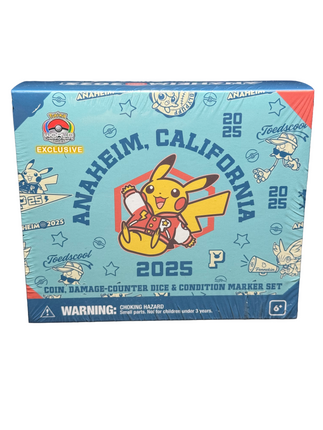 Varsity Pikachu Coin and Dice Damage Counter Set Pokemon Worlds Anaheim 2025