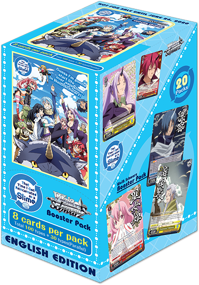 Weiss Schwarz That Time I Got Reincarnated as a Slime Booster Box English contains 20 packs