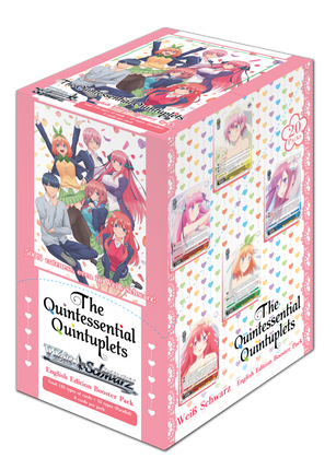 Weiss Schwarz the Quintessential Quintuplets Booster Box contains 20 packs