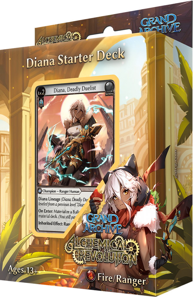 Grand Archive Alchemical Revolution Diana Fire Ranger starter deck