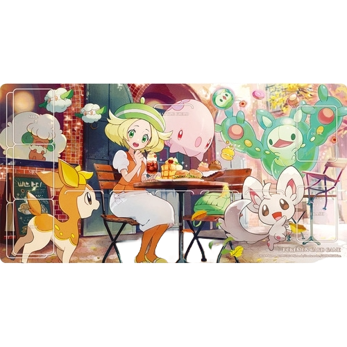 Pokémon exclusive playmat from Japan featuring trainer Bianca.