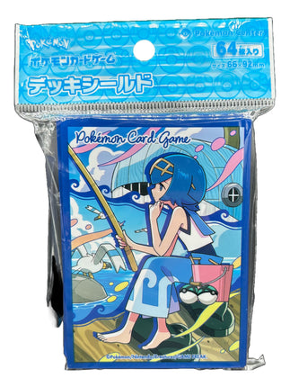 Pokémon Center Japan card sleeves featuring Pokémon trainer Lana.