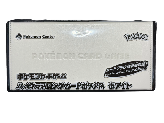Pokemon Center White High Class Long Card Box