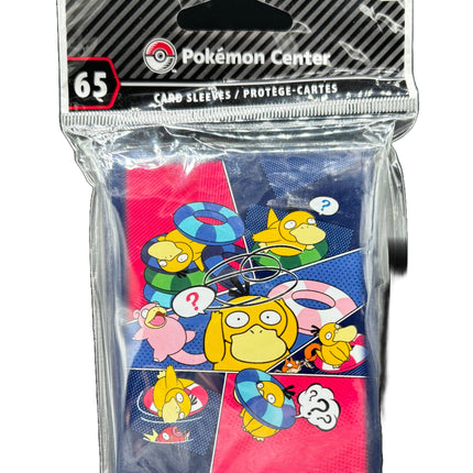 Pokémon Center card sleeves featuring Psyduck