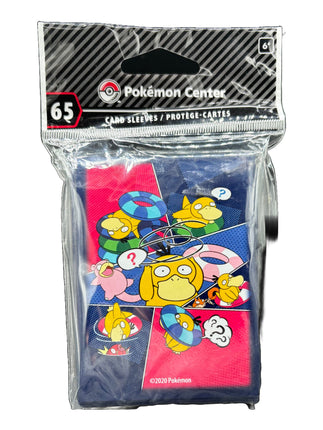 Pokémon Center card sleeves featuring Psyduck