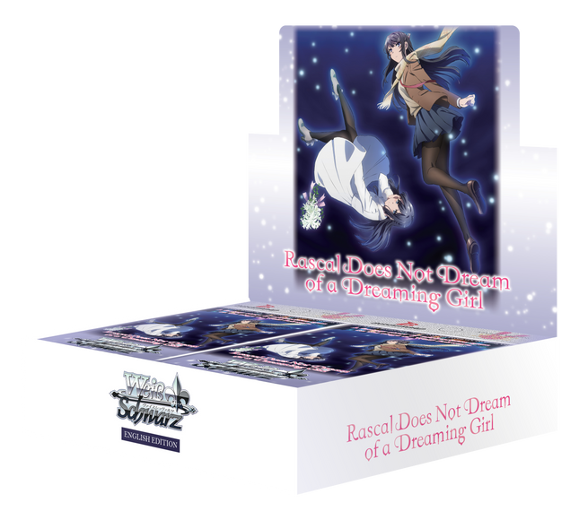 Weiss Schwarz Rascal Does Not Dream of a Dreaming Girl Booster Box Contains 16 Booster Packs