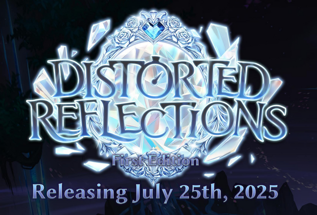 Banner for release date of Distorted Reflections July 25th, 2025.