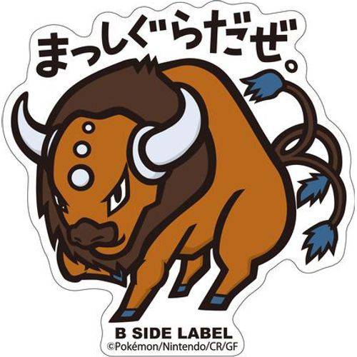 Pokémon Tauros B-Side Label Sticker