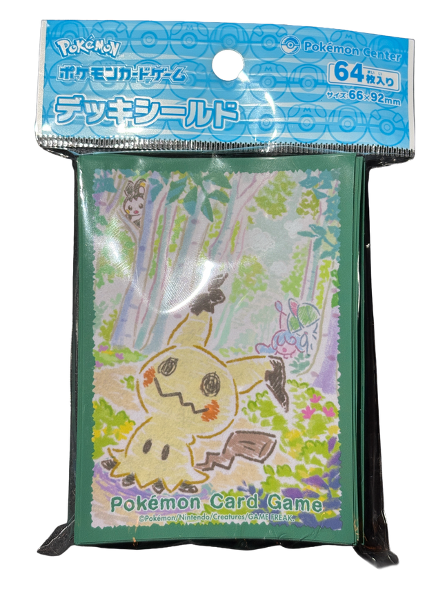 Crayon Mimikyu Green Card Sleeves