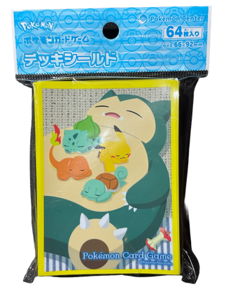 Snorlax and Starters Yellow Card Sleeves