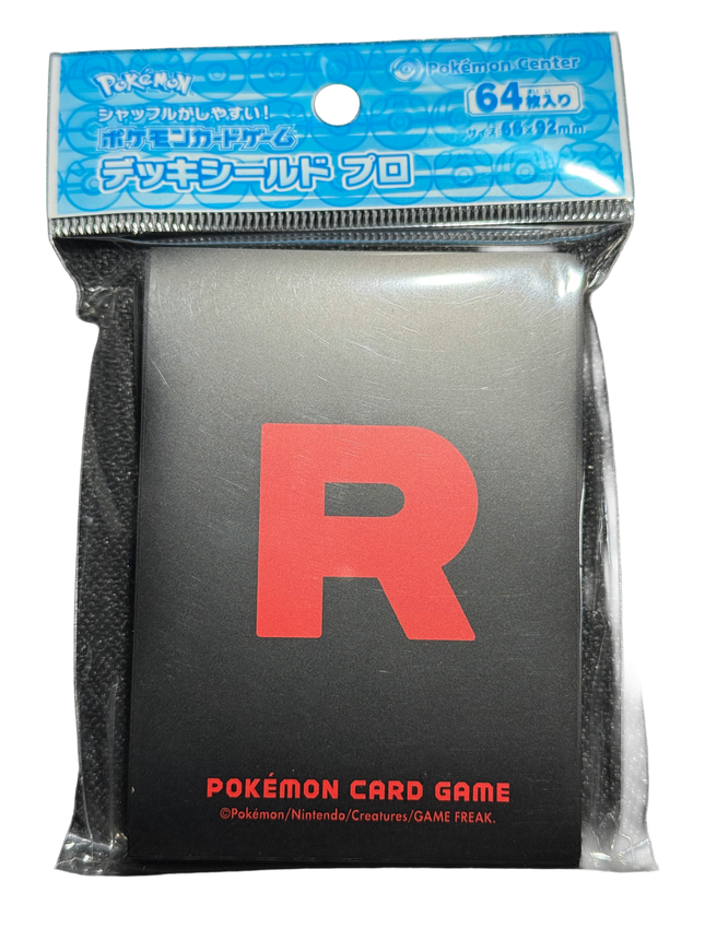 team rocket pokemon card sleeves Team Rocket Jessie James & Meowth Holographic Card Sleeves this deck box ensures your cards are always good to go! Team Rocket Card Sleeves
