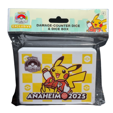 Damage Counter Dice and Dice Box Pokemon Worlds Anaheim 2025