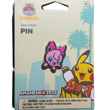 Jigglypuff Pin Pokemon Worlds Anaheim 2025