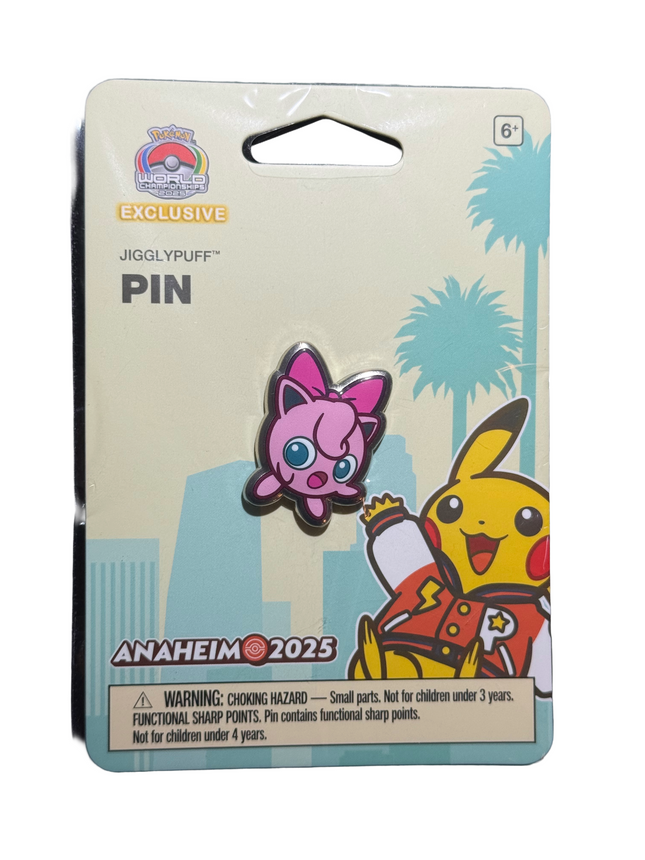 Jigglypuff Pin Pokemon Worlds Anaheim 2025