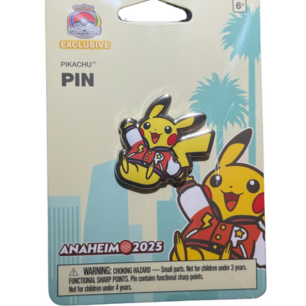 Pikachu Pin Pokemon Worlds Anaheim 2025