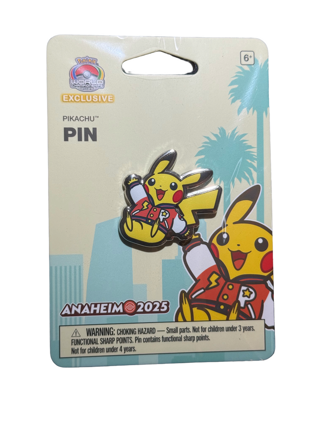 Pikachu Pin Pokemon Worlds Anaheim 2025