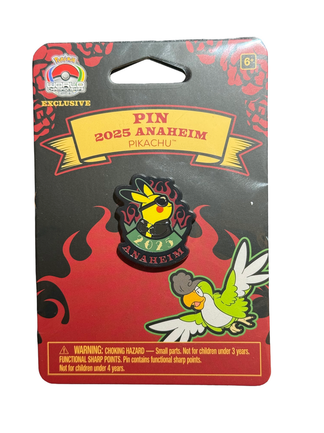 Anaheim Pikachu Pin Pokemon Worlds Anaheim 2025