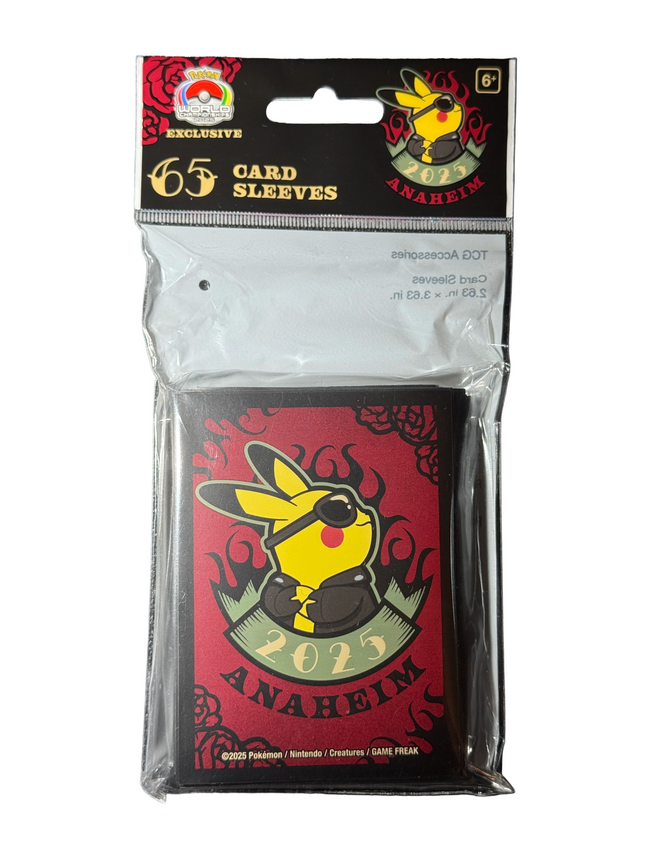 Anaheim Pikachu Sleeves Pokemon Worlds 2025
