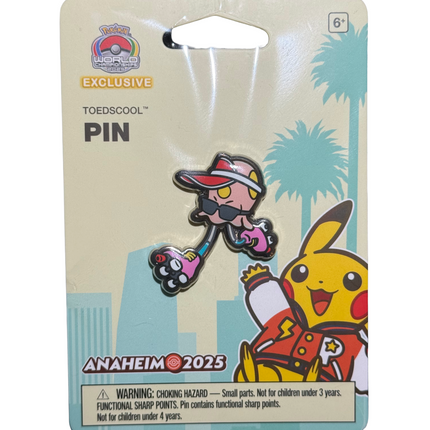 Toedscool Pin Pokemon Worlds Anaheim 2025