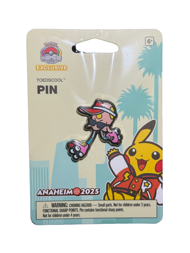Toedscool Pin Pokemon Worlds Anaheim 2025