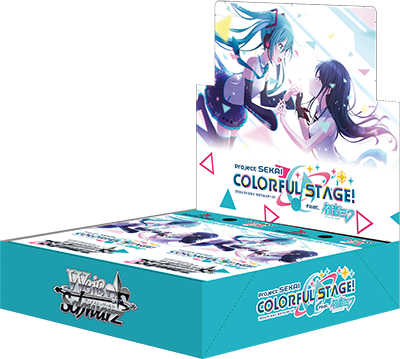 Weiss Schwarz Project Sekai Colorful stage! feat. Hatsune Miku Booster Box Containing 16 booster packs.