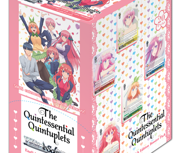 quintessential quintuplets weiss schwarz booster box The Movie Each pack includes one glittering foil Weiss Schwarz The Quintessential Quintuplets